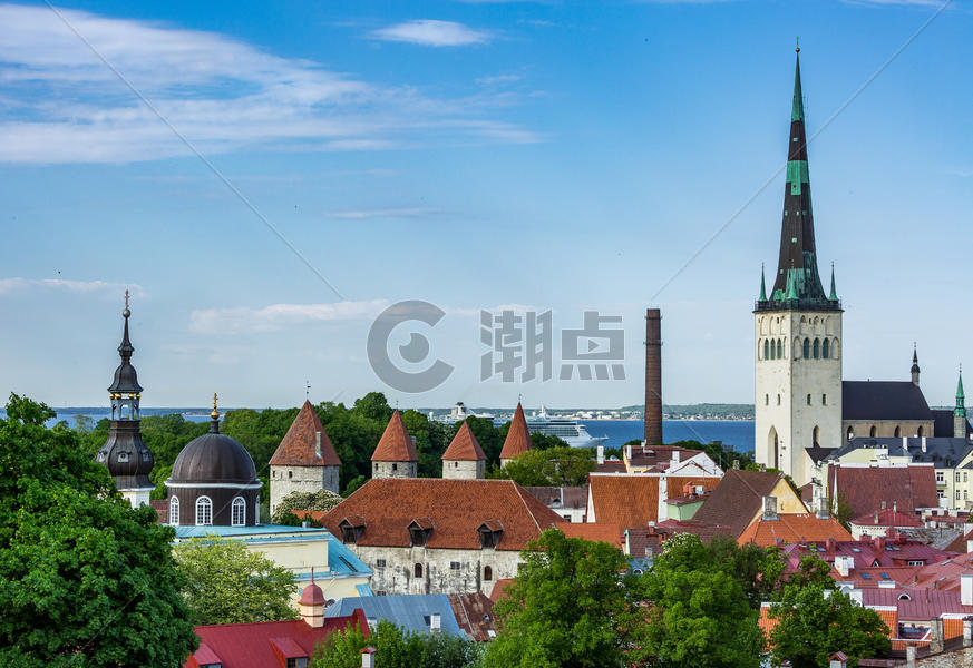 爱沙尼亚首都塔林老城旅游风光图片素材免费下载