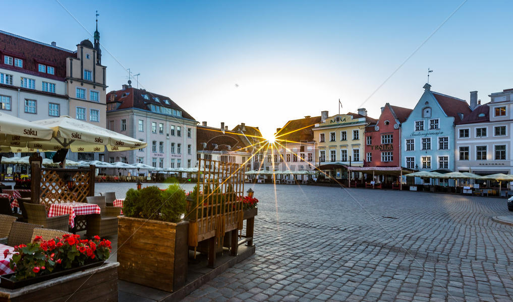 爱沙尼亚首都塔林老城广场图片素材免费下载