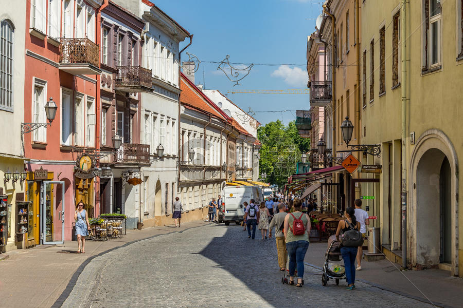 立陶宛首都维尔纽斯老城旅游风光图片素材免费下载