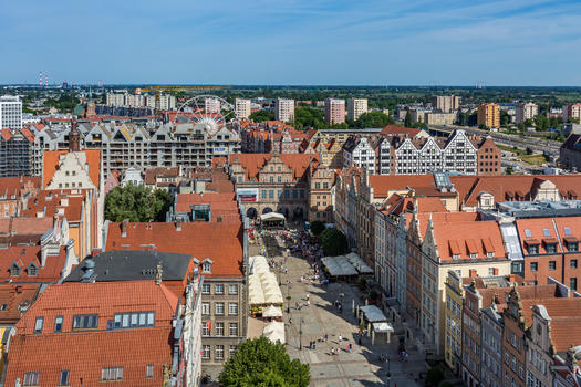 波兰著名港口旅游城市格但斯克风光图片素材免费下载