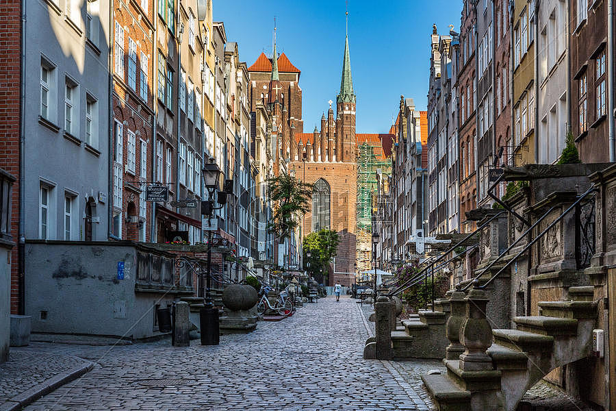 波兰著名港口旅游城市格但斯克风光图片素材免费下载