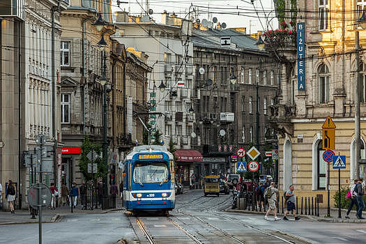 波兰克拉科夫老城街景图片素材免费下载