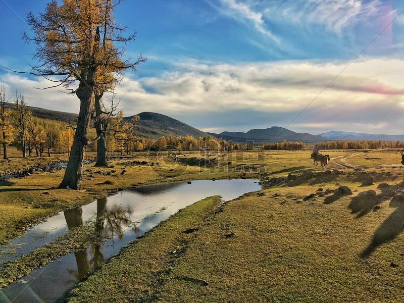内蒙古大草原秋天风光图片素材免费下载
