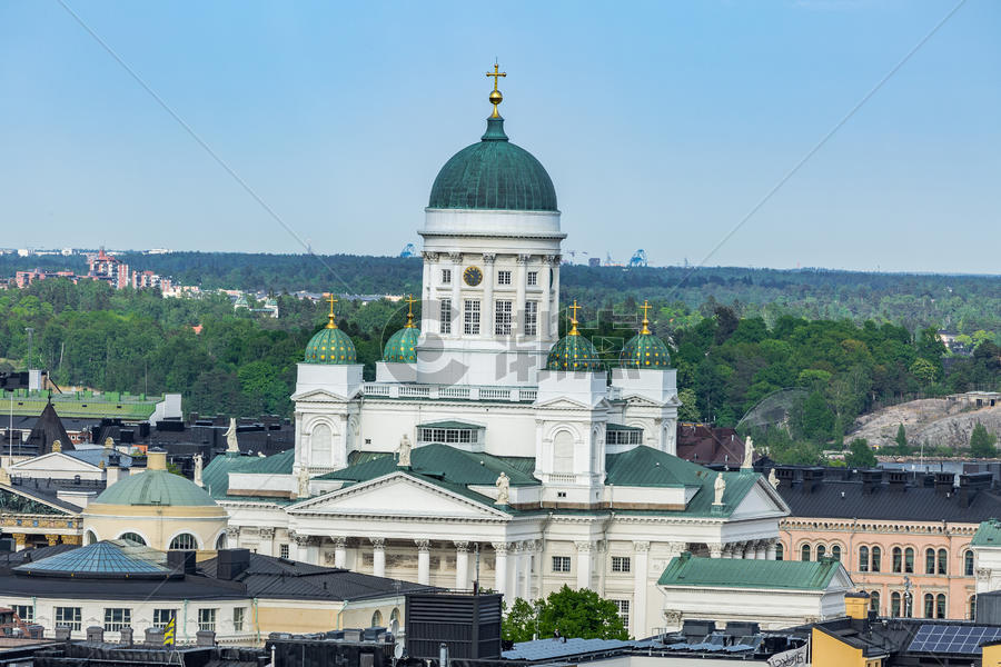 芬兰赫尔辛基旅游景点赫尔辛基大教堂图片素材免费下载