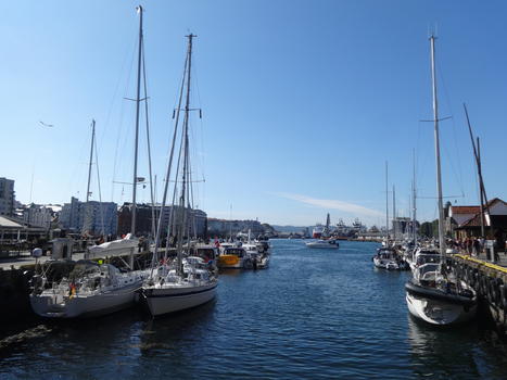 挪威卑尔根鱼市码头图片素材免费下载