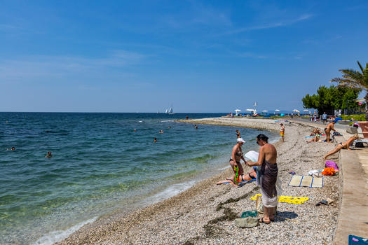 夏季意大利地中海海滨度假图片素材免费下载
