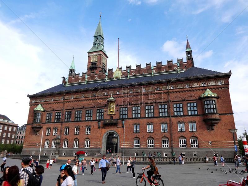 丹麦哥本哈根政厅大厦图片素材免费下载