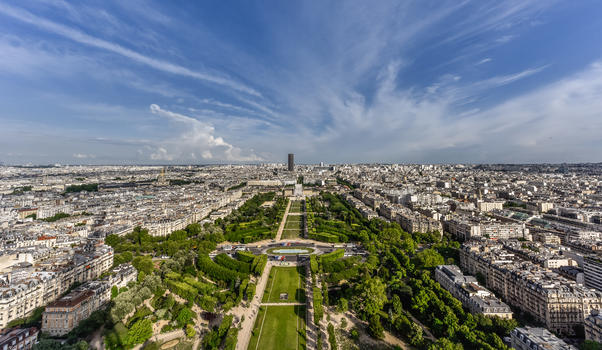 俯瞰巴黎风光图片素材免费下载