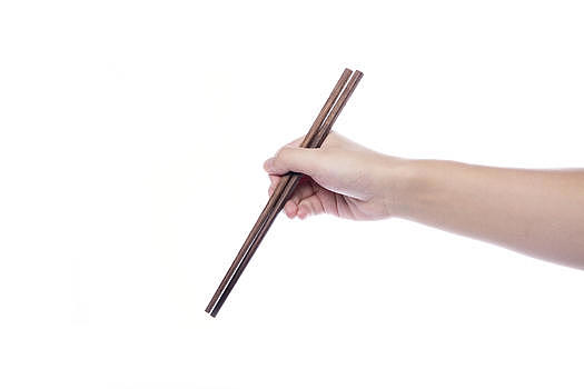 手拿筷子图片素材免费下载