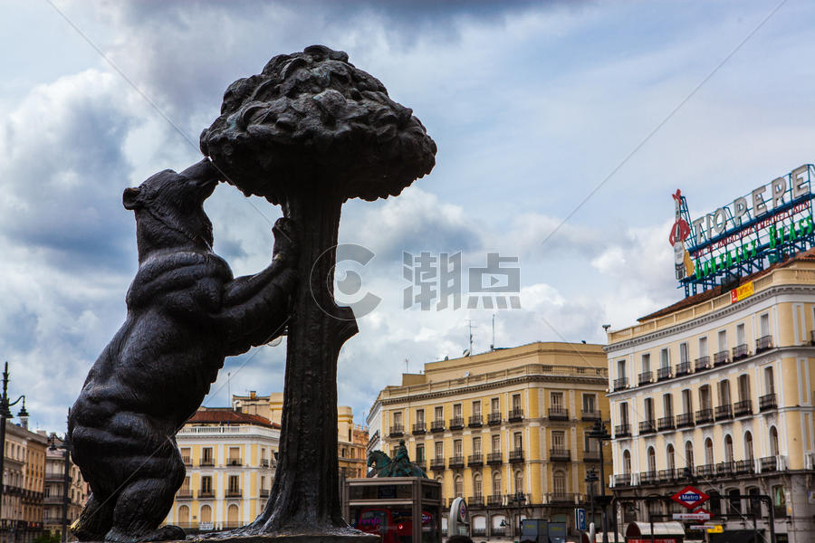 西班牙马德里太阳门广场图片素材免费下载
