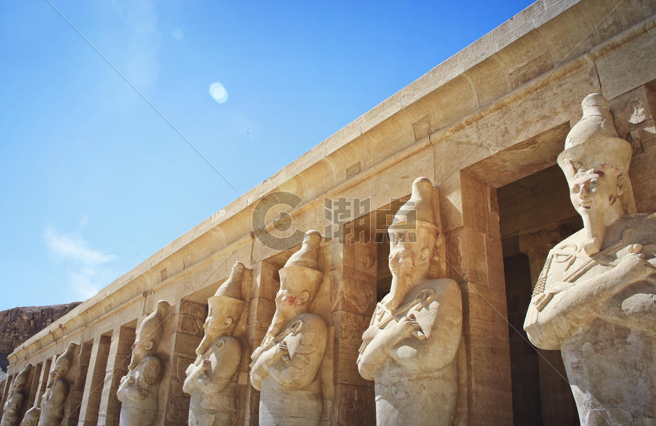 埃及卢克索的哈特谢普苏特女王神庙图片素材免费下载