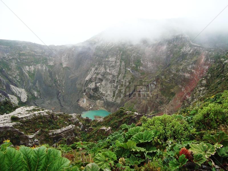 哥斯达黎加依拉苏火山口图片素材免费下载