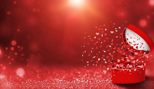 红色喜庆礼盒背景图片素材免费下载