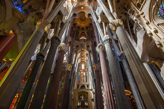 西班牙巴萨罗那圣家堂图片素材免费下载