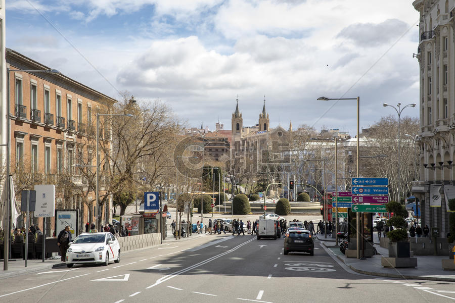 西班牙马德里街景图片素材免费下载