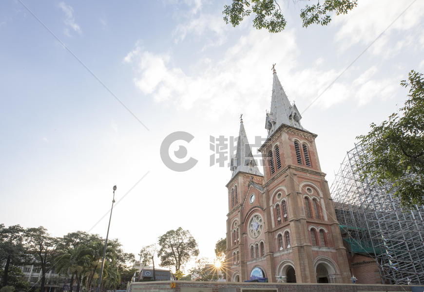 越南西贡圣母大教堂图片素材免费下载