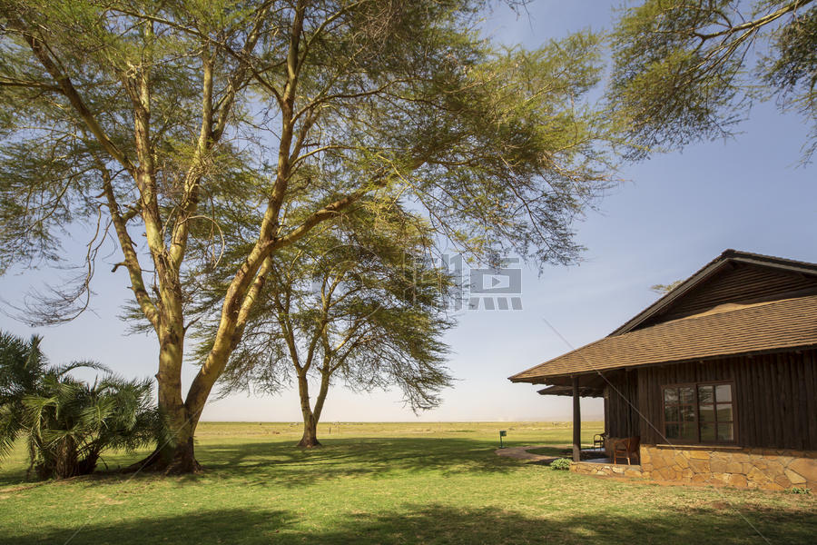 肯尼亚国家公园酒店风光图片素材免费下载
