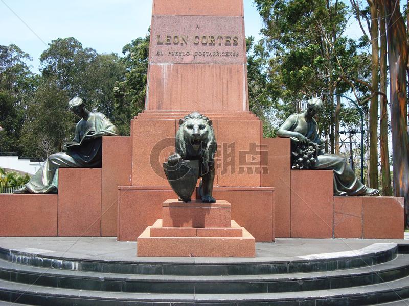 哥斯达黎加莱昂科特斯纪念碑图片素材免费下载