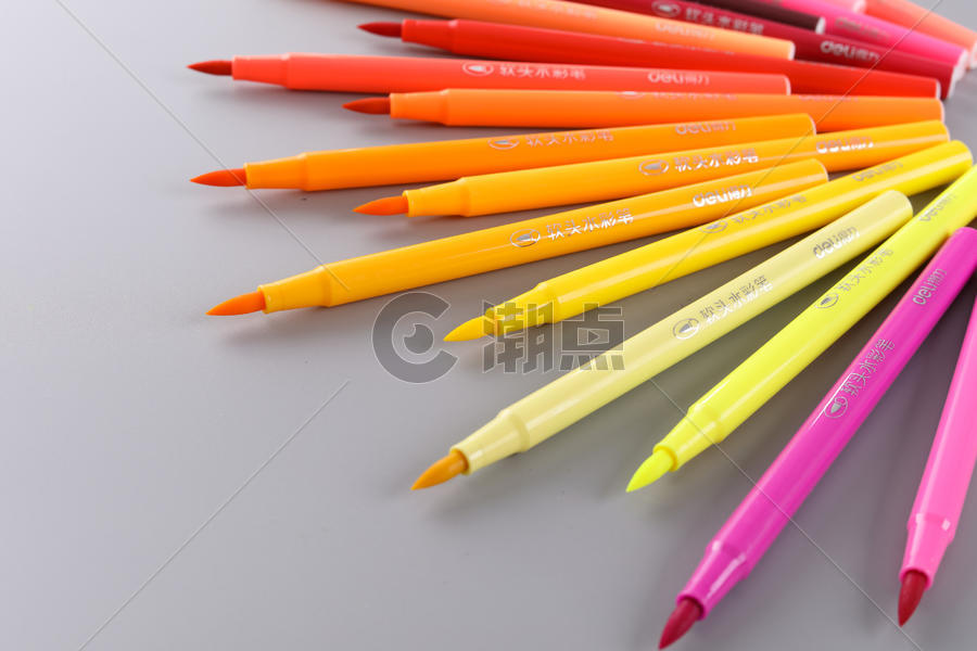 办公用品文具类铅笔水彩笔图片素材免费下载