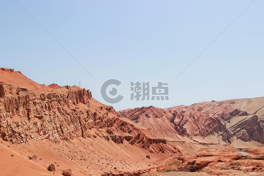 新疆吐鲁番火焰山图片素材免费下载