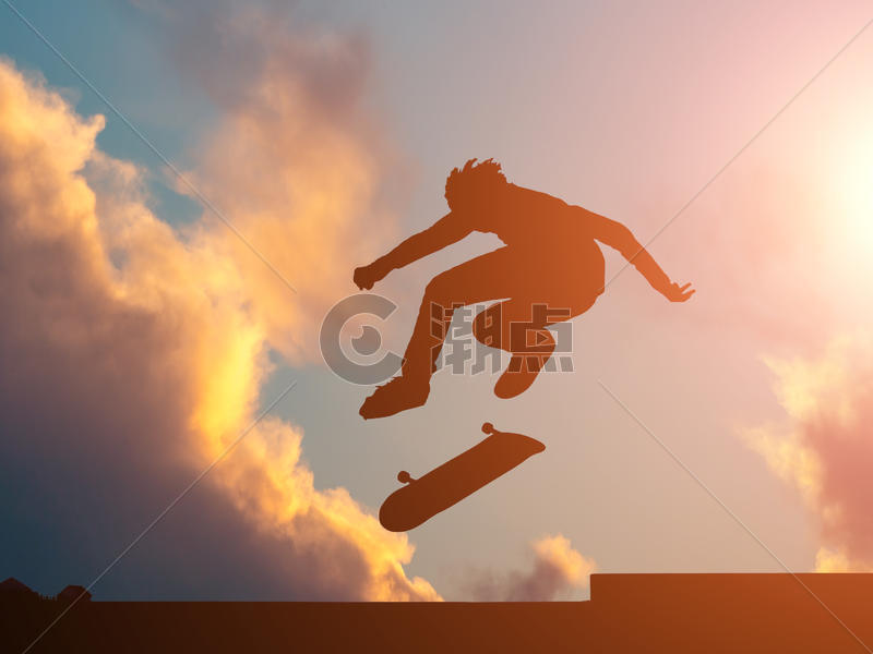 滑板男孩图片素材免费下载