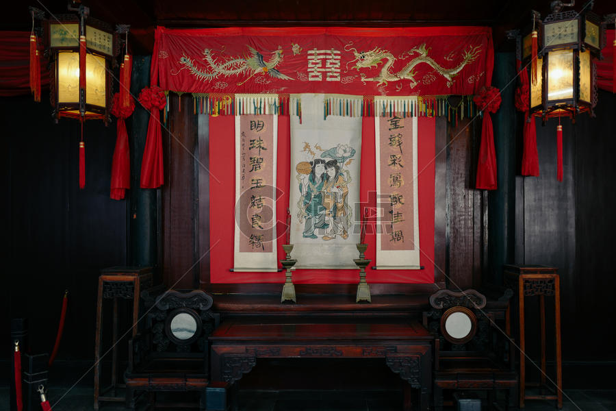 同里古镇地标景点 江南婚俗博物馆图片素材免费下载