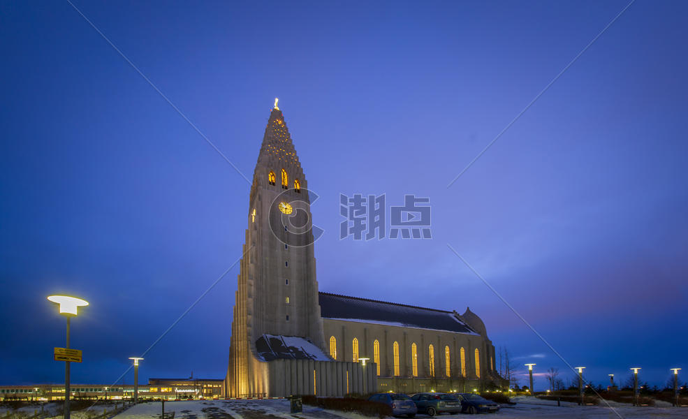 冰岛哈尔格林姆斯大教堂图片素材免费下载