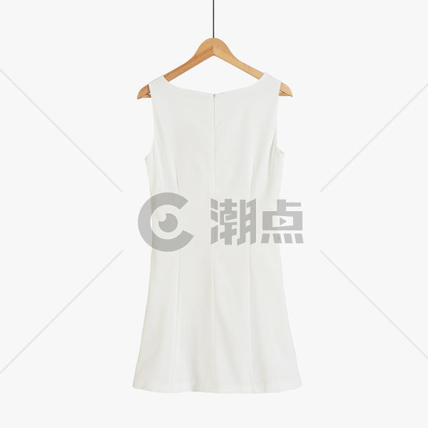 修身白色连衣裙图片素材免费下载