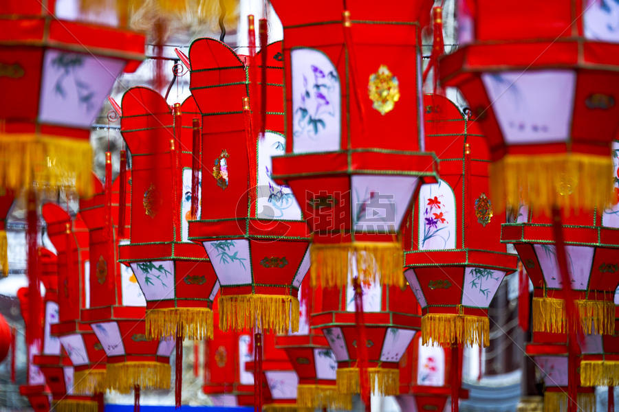 国庆节日大红灯笼图片素材免费下载