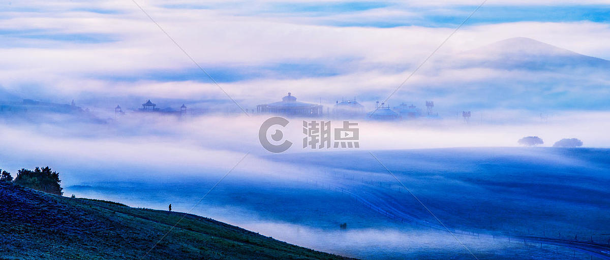 仙境般的雾景图片素材免费下载