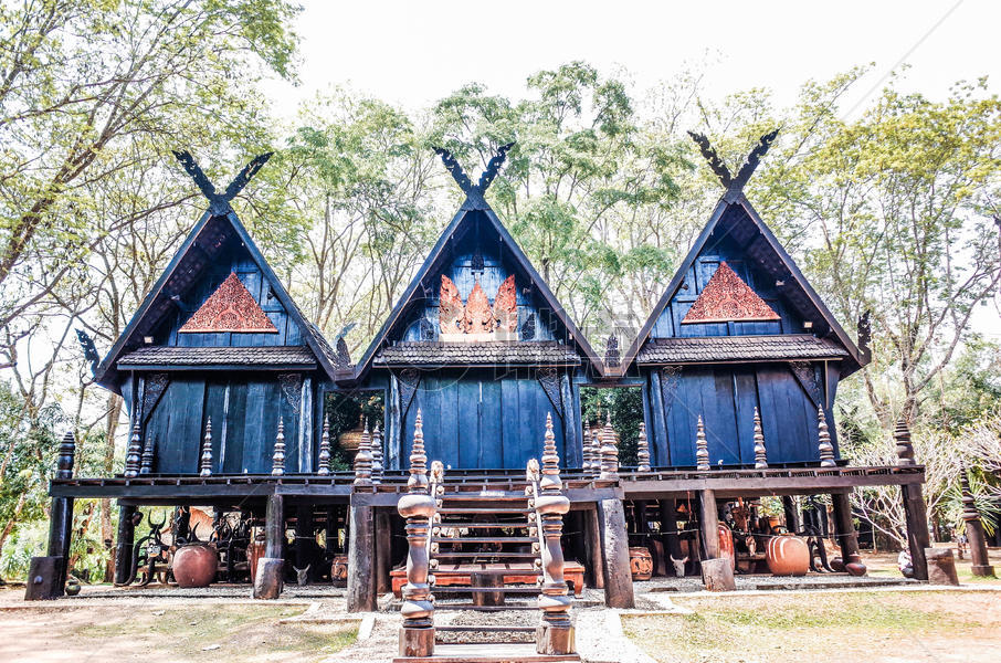 泰国清莱黑庙博物馆图片素材免费下载