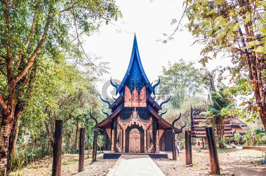 泰国清莱黑庙博物馆图片素材免费下载