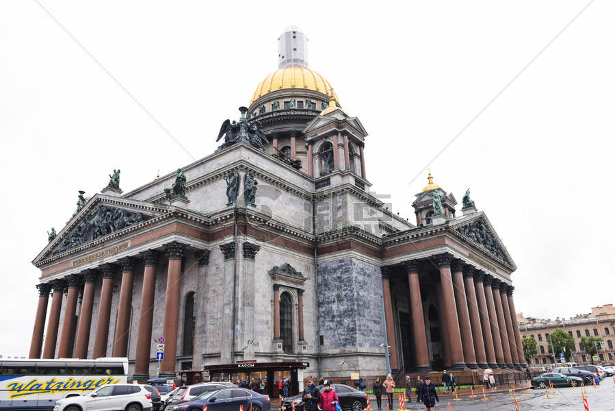 俄罗斯圣彼得堡圣以撒大教堂图片素材免费下载