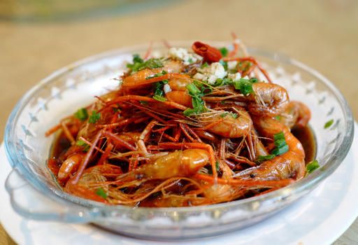 江南传统美食油爆虾图片素材免费下载