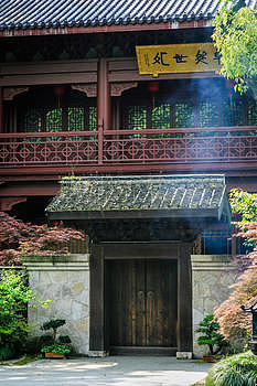 古老的杭州灵隐寺图片素材免费下载