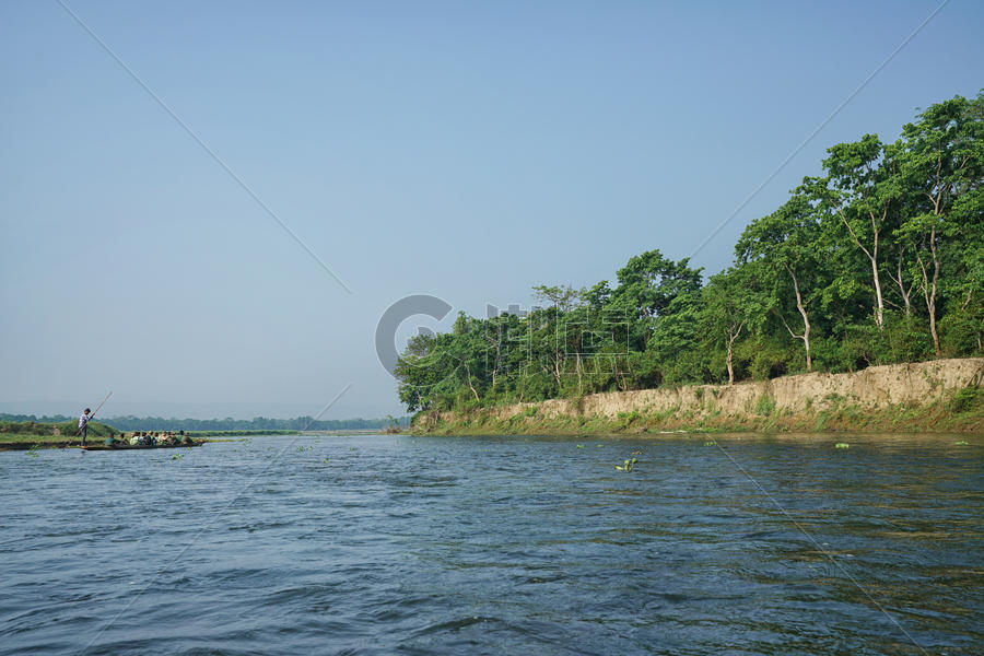 尼泊尔奇特旺国家公园河流风光图片素材免费下载