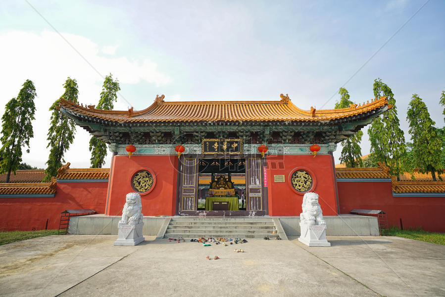 尼泊尔蓝毗尼中华寺建筑图片素材免费下载