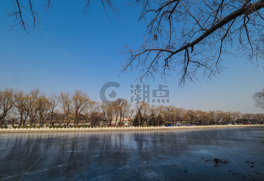 北京后海冰面图片素材免费下载