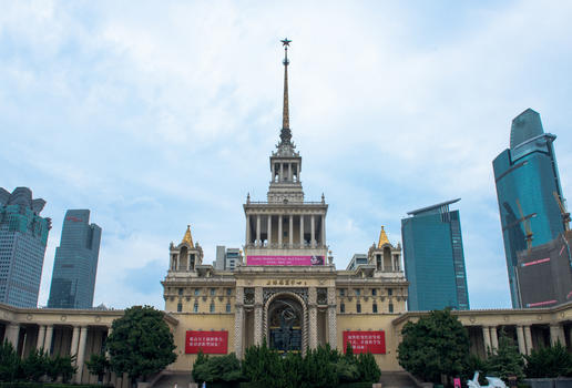 上海展览中心图片素材免费下载
