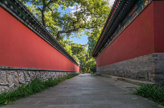 北京卧佛寺外古墙图片素材免费下载