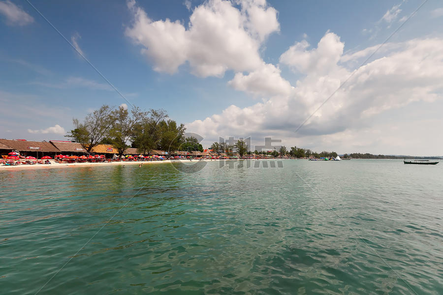 柬埔寨西哈努克港-静谧海海滩 图片素材免费下载