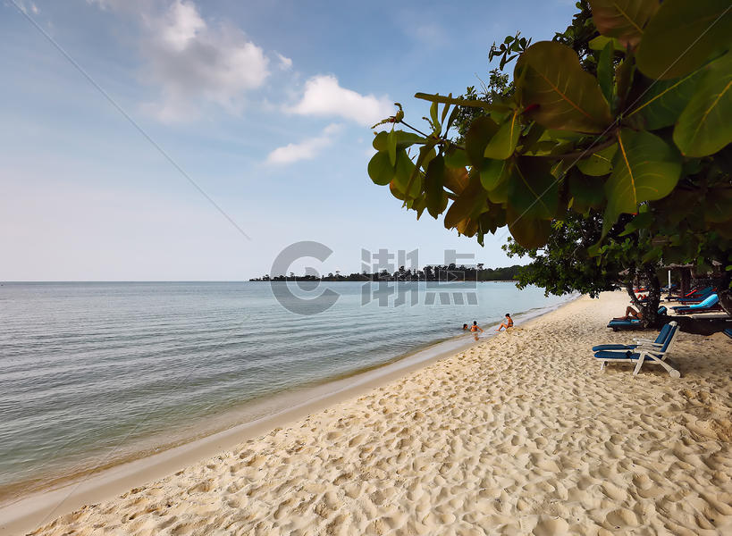 柬埔寨西哈努克港-静谧海海滩 图片素材免费下载