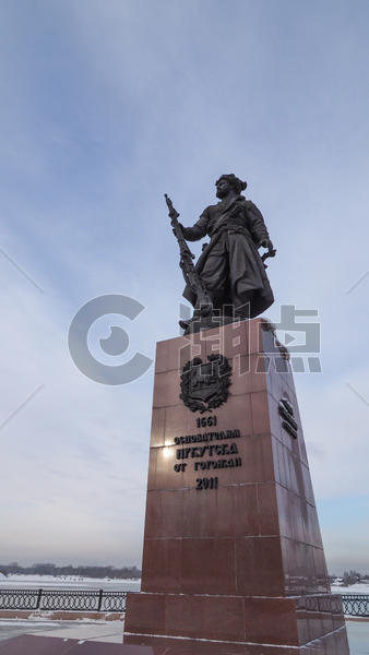 俄罗斯伊尔库茨克建立者纪念碑图片素材免费下载