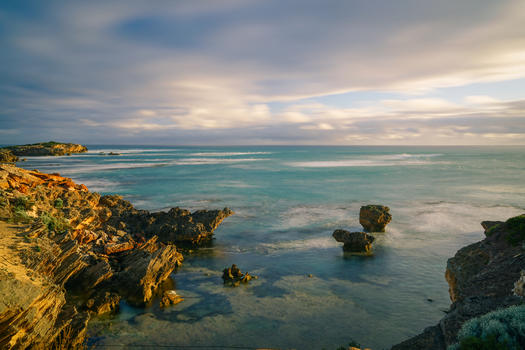 澳洲的海边夕阳图片素材免费下载