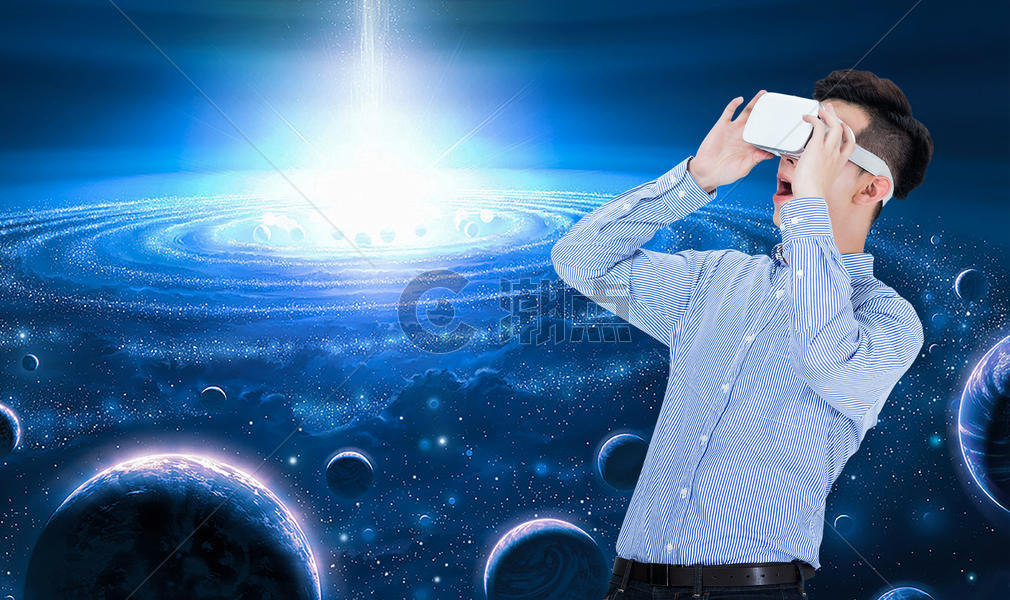 VR虚拟与现实体验图片素材免费下载