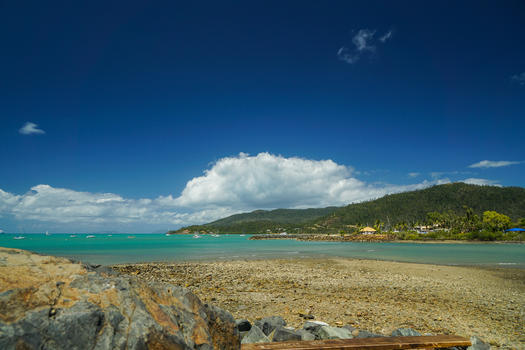 澳洲小岛的海滩图片素材免费下载