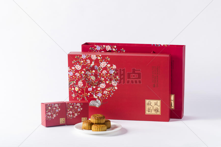 中秋节月饼礼盒图片素材免费下载
