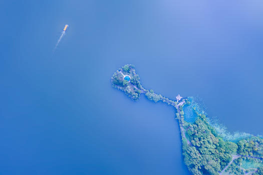 武汉东湖航拍图片素材免费下载