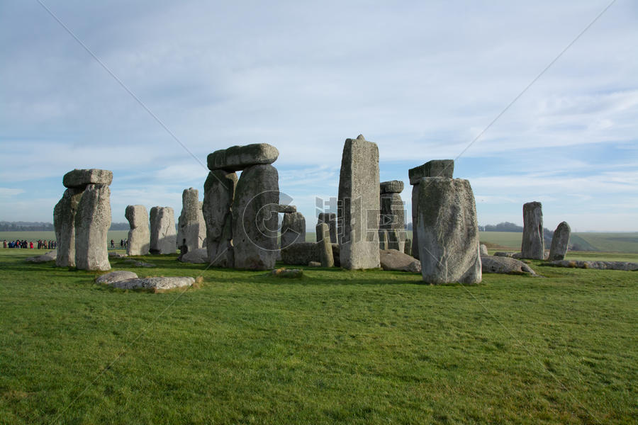 英格兰威尔特郡埃姆斯伯里巨石阵图片素材免费下载
