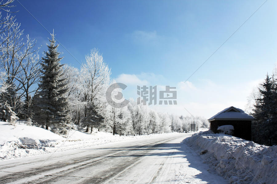 长白山雪景图片素材免费下载